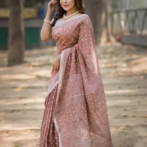Khadi Dye Saree B2
