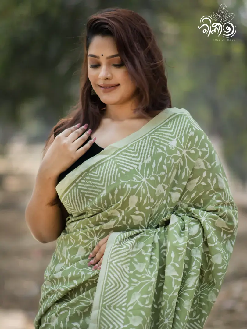 Khadi Dye Saree G - Image 4