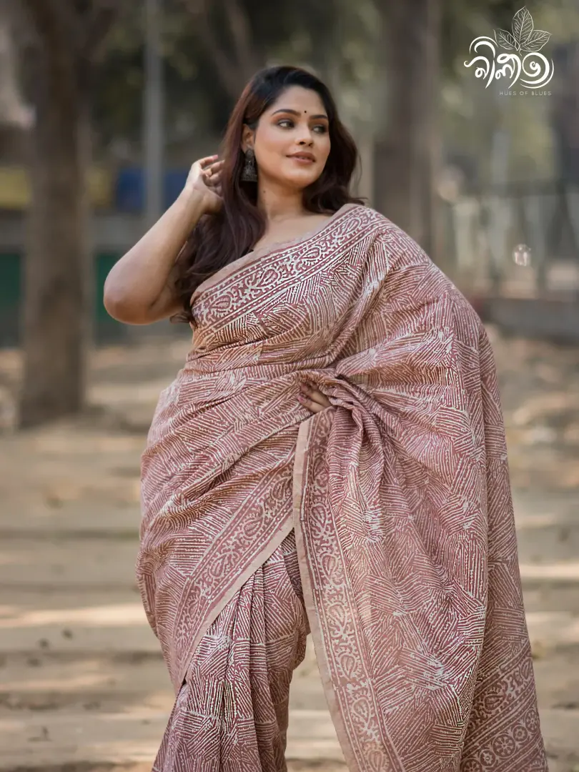 Khadi Dye Saree B - Image 4